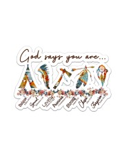 native god says you are Sticker - Single (Vertical) front