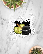 Softball Crack V1 Sticker - 2 pack (Horizontal) aos-sticker-2-pack-horizontal-lifestyle-front-06