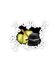 Softball Crack V1 Sticker - 2 pack (Horizontal) front
