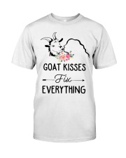 Goat Kisses Fix Everything Classic T-Shirt front