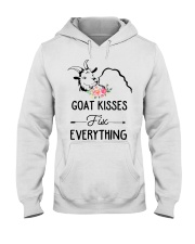 Goat Kisses Fix Everything Hooded Sweatshirt tile