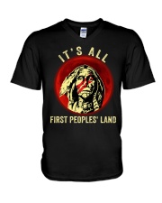 It's all First Peoples' Land V-Neck T-Shirt tile