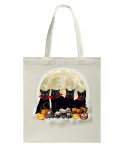 Black Cat Vampire And Skull Tote Bag tile