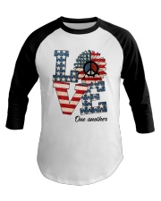 Love one another Baseball Tee tile