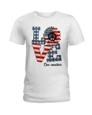 Love one another Ladies T-Shirt tile