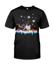 Three Chickens Christmas Classic T-Shirt front