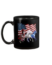 Horse Girl American Flag Back Mug tile
