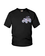 Trackers Back The Blue 2 Sides Youth T-Shirt tile