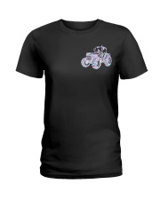 Trackers Back The Blue 2 Sides Ladies T-Shirt tile