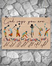 God Says You Are Volleyball 17x11 Poster poster-landscape-17x11-lifestyle-13