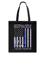 Netball Girl The Blue 2 Sides Tote Bag tile