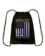 Netball Girl The Blue 2 Sides Drawstring Bag tile