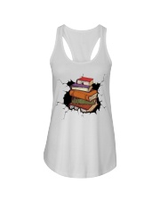 Book Crack Ladies Flowy Tank tile