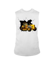 Cat140H grader Crack Sleeveless Tee tile