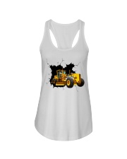 Cat140H grader Crack Ladies Flowy Tank tile