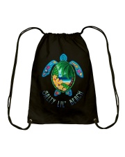 Salty Lil Beach Drawstring Bag tile