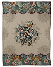 Turtle Mandala Small Fleece Blanket - 30" x 40" front