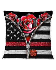 Back The Red Roses Square Pillowcase tile