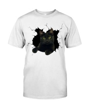 Black Cat Crack Classic T-Shirt tile