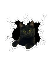 Black Cat Crack Sticker tile
