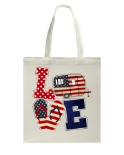 Love camping american flag Tote Bag tile