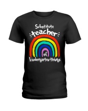 Substitute teacher of kindergarten things Ladies T-Shirt tile