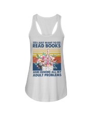 Book I Just Want To Read Books Ladies Flowy Tank tile
