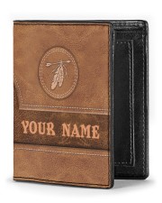 Personalized Native Men Wallet Men's Leather Wallet front