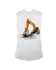 Excavator Back In The Days Sleeveless Tee tile