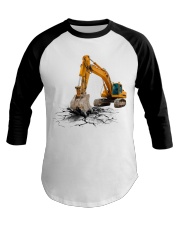 Excavator Back In The Days Baseball Tee tile