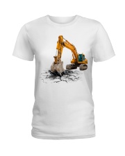 Excavator Back In The Days Ladies T-Shirt tile