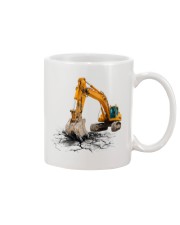 Excavator Back In The Days Mug tile
