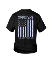 Mermaids Back The Blue 2 Side Youth T-Shirt tile