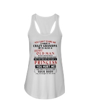You Can't Scare Me Grandpa Ladies Flowy Tank tile