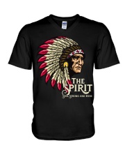 Native Spirit Still V-Neck T-Shirt tile