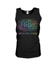 Hello Multilanguage ESOL Unisex Tank tile