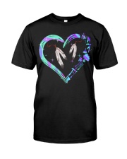 Native Heart Blue Purple Classic T-Shirt front