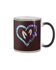 Native Heart Blue Purple Color Changing Mug tile
