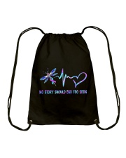 No Story Should End Too Soon Drawstring Bag tile