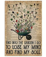 and into the garden i go Vertical Poster tile