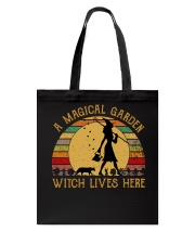 Retro Sun A Magical Garden Witch Tote Bag tile