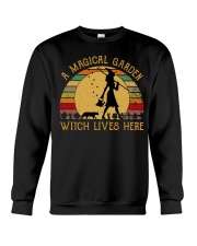 Retro Sun A Magical Garden Witch Crewneck Sweatshirt tile