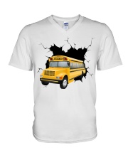 Bus Driver Crack V-Neck T-Shirt tile