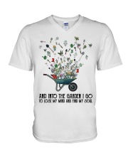 and into the garden V-Neck T-Shirt tile