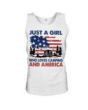 Just A Girl Who Loves Camping Independence Day Unisex Tank tile