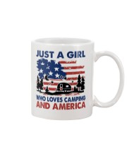 Just A Girl Who Loves Camping Independence Day Mug tile
