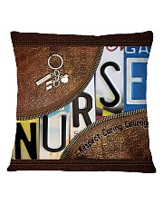 Nurse Respect Caring Courage Leather Pattern All Square Pillowcase tile