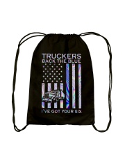 Trucker Back The Blue Back 2 Side Drawstring Bag tile