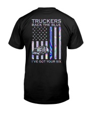 Trucker Back The Blue Back 2 Side Classic T-Shirt back