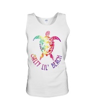 Turtle Salty Lil' Beach Unisex Tank tile